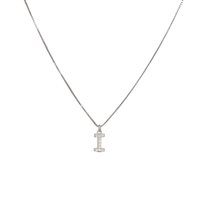 Collana Dilvdò Letters in Argento Zircone CLDBI